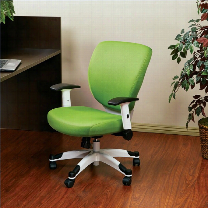 Office Star Pulsar Office Chair With Padded Mesh Seat And Back In Green