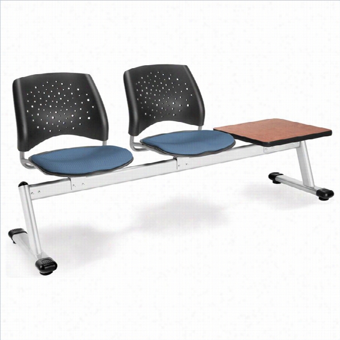 Ofm Star Beam Setaing With 2 Seats And Stand  In  Cornflower Blue And Cherry