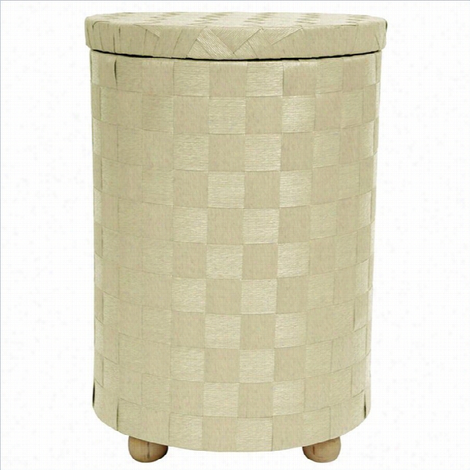 Orienta L Furniture Laundry Hamper In White