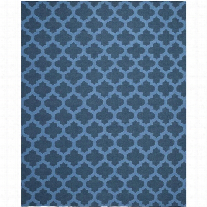 Safavieh Dhurries Ink Conte Mporary Rug - 6' X 9'