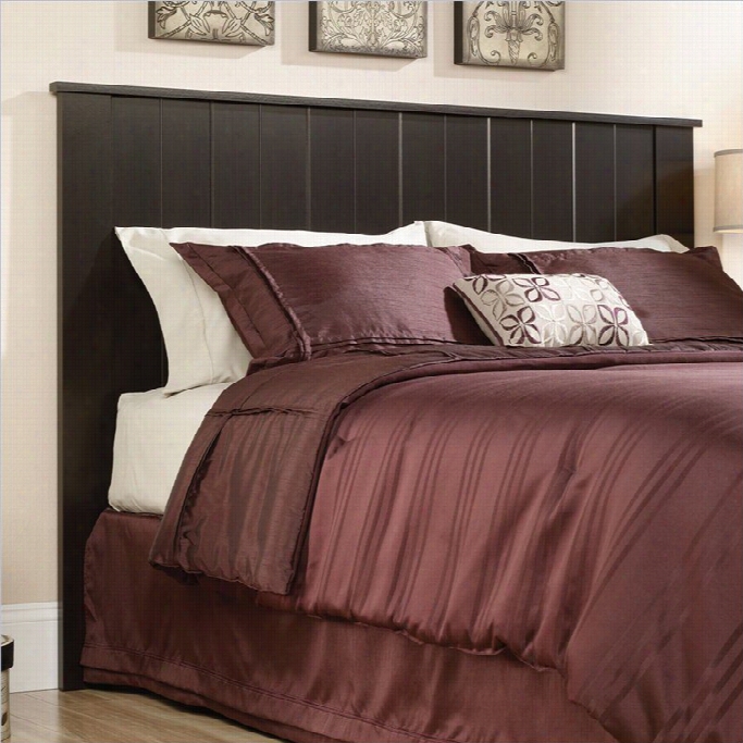 Sauder Shoal Creek Full And Queen Panal Headboard In Espresso