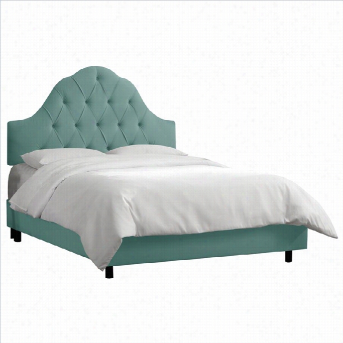 Skyline Furniture Arch Tufted Bed In Carbibean-queen