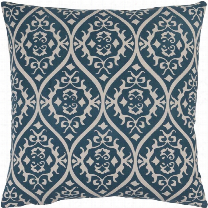 Surya Somerset Down Fill 22 Square Pillow In Teal