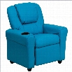 Flash Furniture Kids Recliner in Turquoise