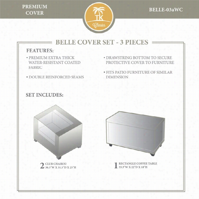 Tkc Belle 3 Piece Winter Cover Set In Beige
