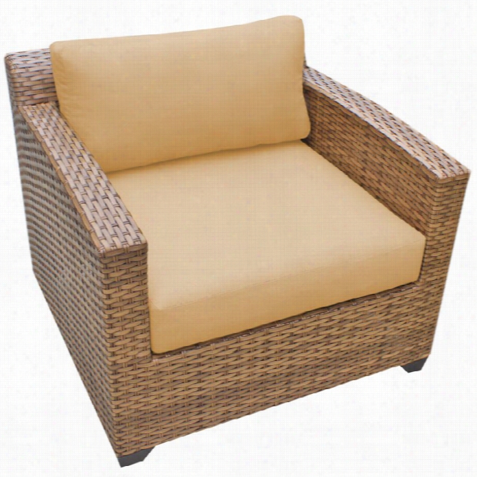 T Kc Lagun Outdoor Wicker Club Chair In S Seame