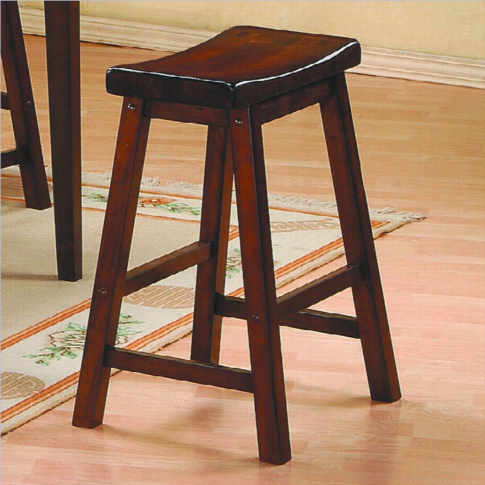 Trent Home Saddleback 18 Bar Sool In Warm Cherry (set Of 2)