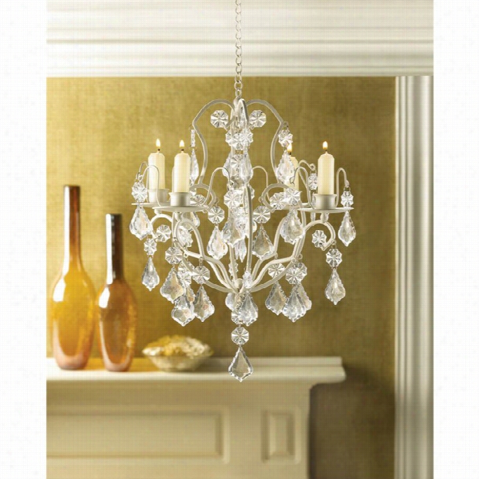 Zingz And Thinz Baroque Chandelieer In Ivory