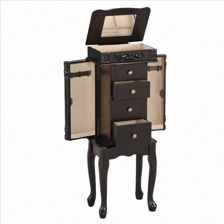 Acme Fuurniture Tiana Jewelry Armoire In Esspresso