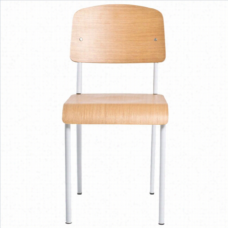 Aeon Furniture Sally Dining Chair In White Oka (s Eto F 2)