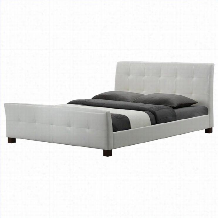 Baxton Studio Amara Platform Bed In White-fulll