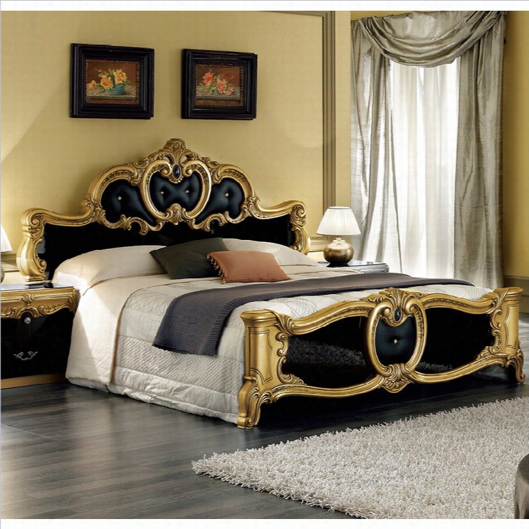 Camelrgoup Barocco Bedd In Blac W /gold