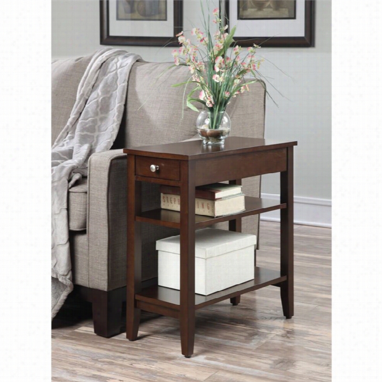 Convenience Concepts American Heritage 3 Tier End Table In Espresso