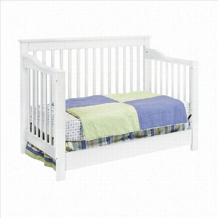 Davinci Piedmont 4-in-1 Convertible Crib With Toddler Rail In White