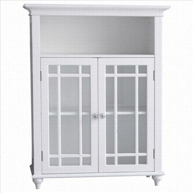 Elegant Internal Fashions Nneal 2-door Floor Cabinet In White