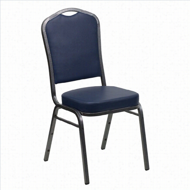 Flash Furniture Hercules Banquet Stacking Chair In Navy
