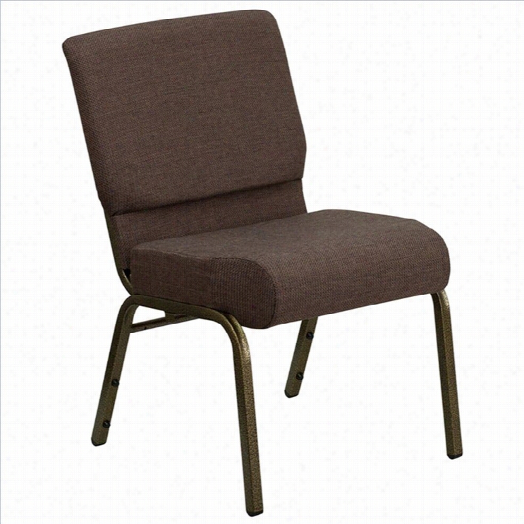 Flash Funriture Hercules Stcking Chuurch Stacking Gest Chair In Brown