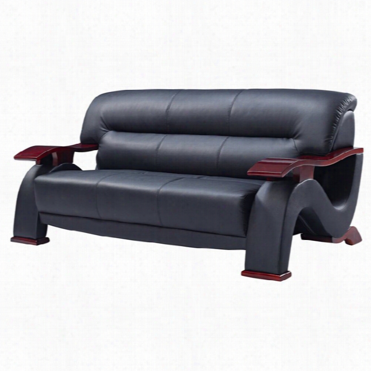 Gobal Furnituure Usa Leather Sofa In Back