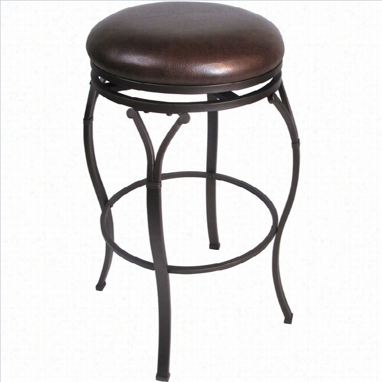 Hillsdale Lakeview 30 Backless Bar Bar Stool In Co Ppery Brown