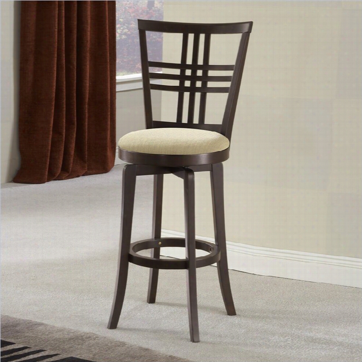 Hillsdale Tiburon 30 Swivel Bar Stool In Espresso