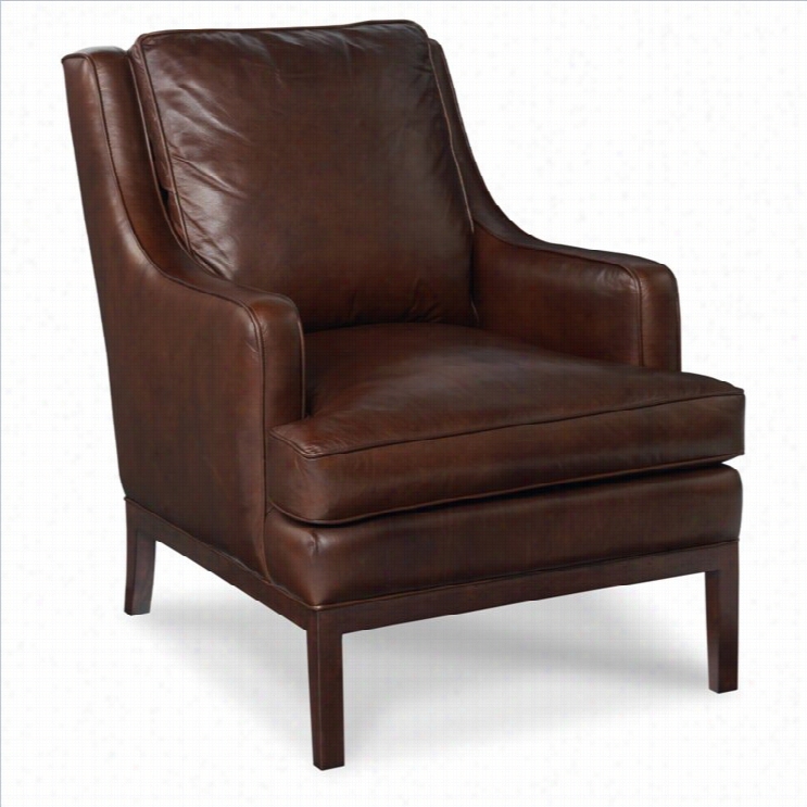 Hooker Furniture Leather Club Chair In Valencia Aragones