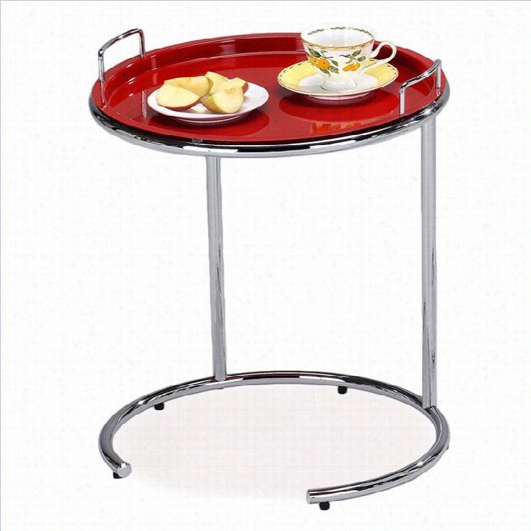 Leick Favorite Finds Tray Top Sof Server Table In Red