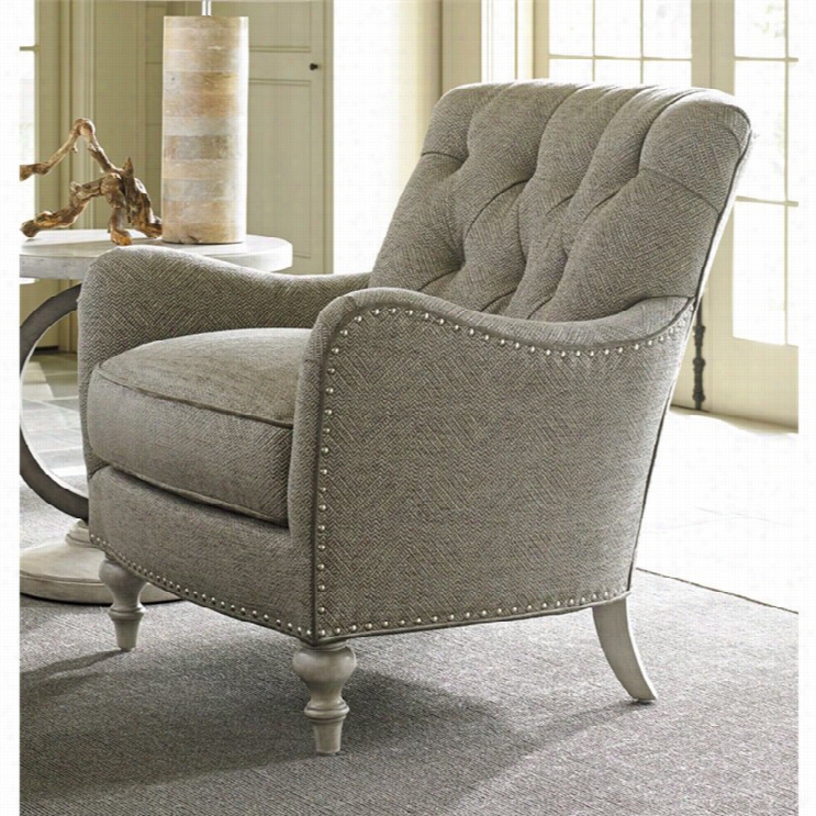 Lexington Oyster Bay Wescott Tufted Fabric Arm Seat Of Justice In Millstone