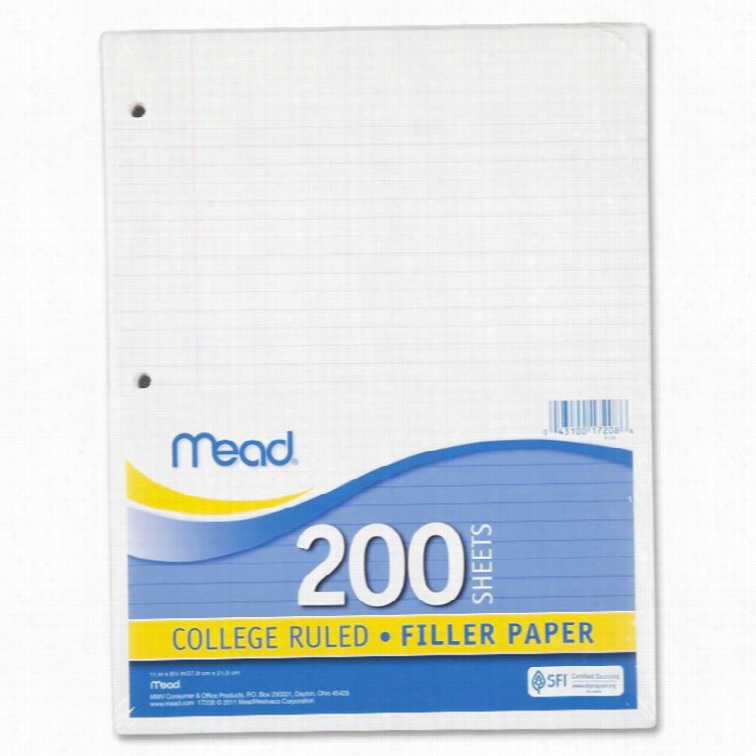 Mead Noebook Filler Paper