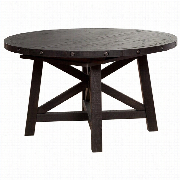 Modus Furniture Yosemite Round Extension Dining Table In Cafe