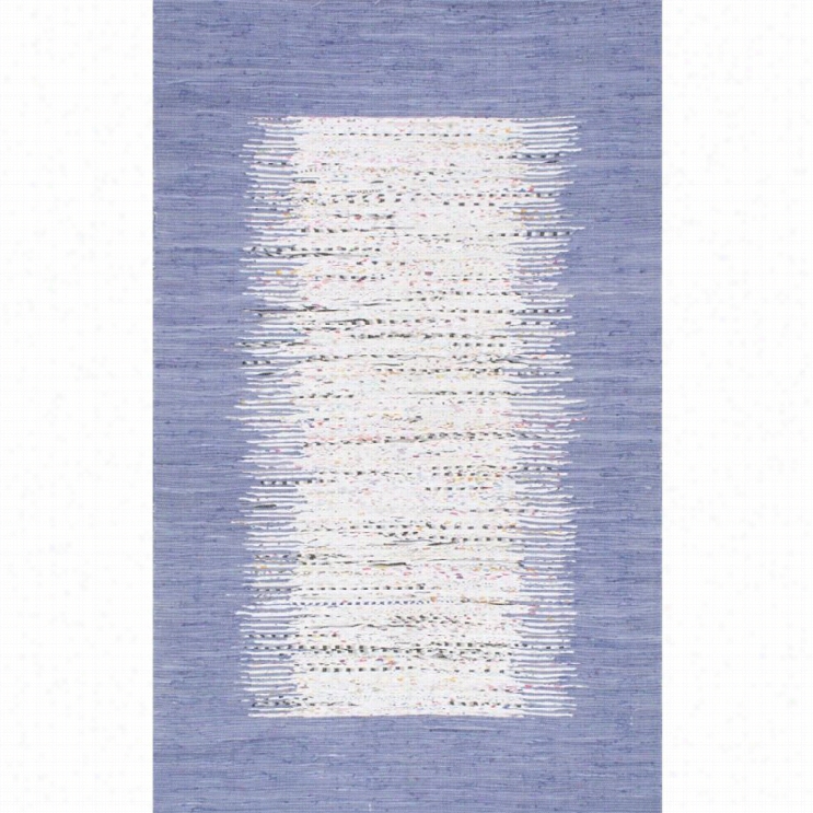 Nuloom 2' 6 X 8' Flatweave Tasha Cotton Rug In Denim