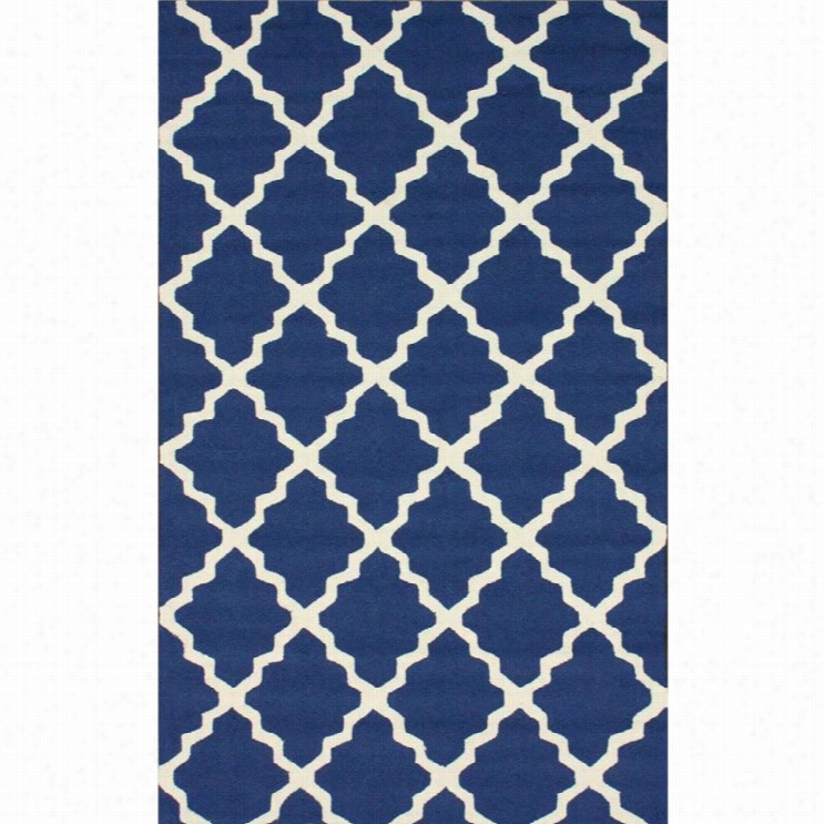 Nuloom 5' X 8' Hand Hooked Fiona Indoor Outdoor Area Rug In Navy Blue