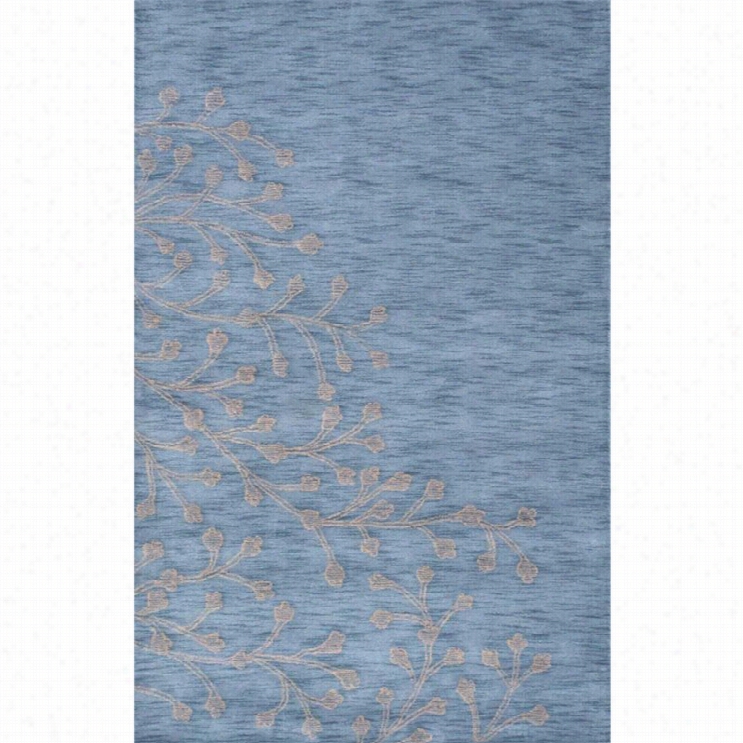 Nuloom 5' X 8' Hand Turted Silverebll Rug Inb Lue Nile