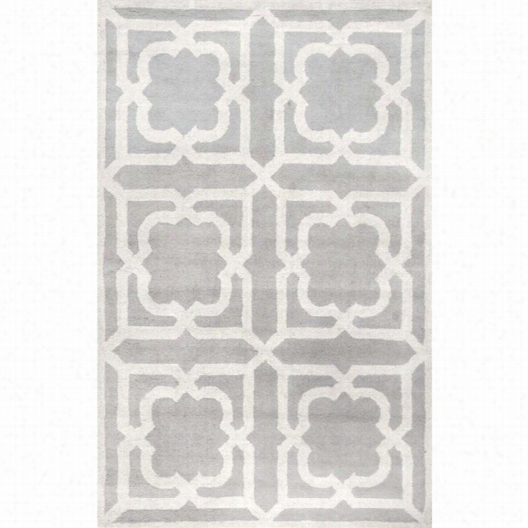 Nuloom 5' X 8' Hand Tufted Voila Rug In Gray