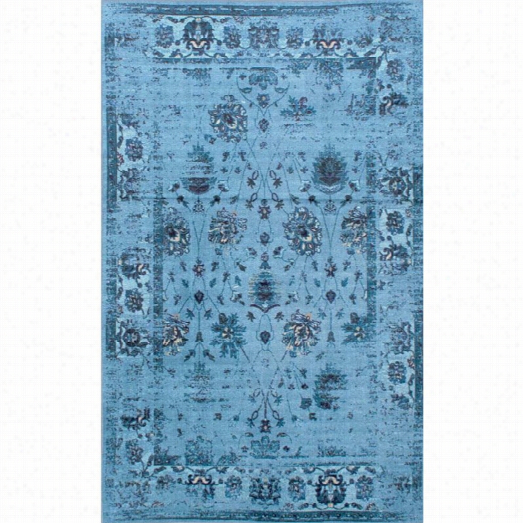 Nulom 5' X 8' Vnitage Tosya Rug In Turquois