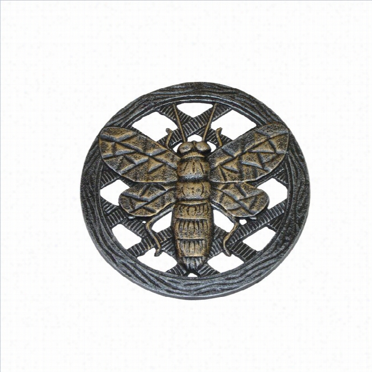 Oakland Living Ccast  Aluminum Stepping Stone Bee In Antique Pewter