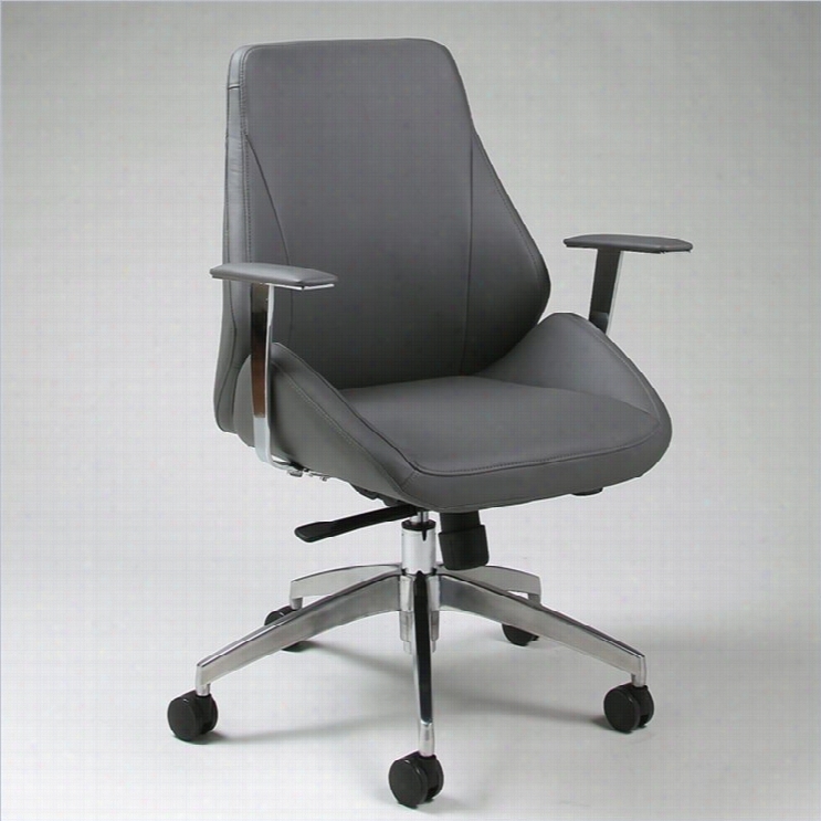 Pastel  Furniture Isobella Office Chair  In Grey