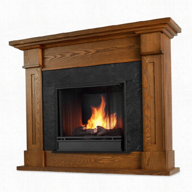 Real Flame Kipling Gel Firep1acr Burnihsed Oak