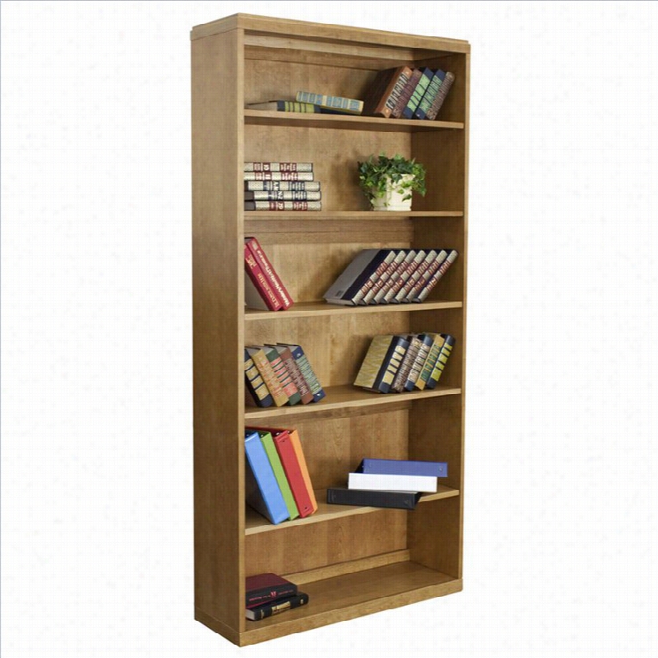 Regency Belcino 76 6 Shelves Bookcase In Medium Oak
