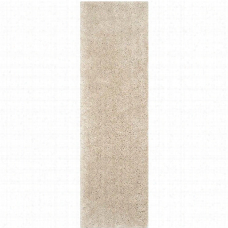 Safavieh Arctic Shag Beige Shag Rug - Runner 2'3 X  6'