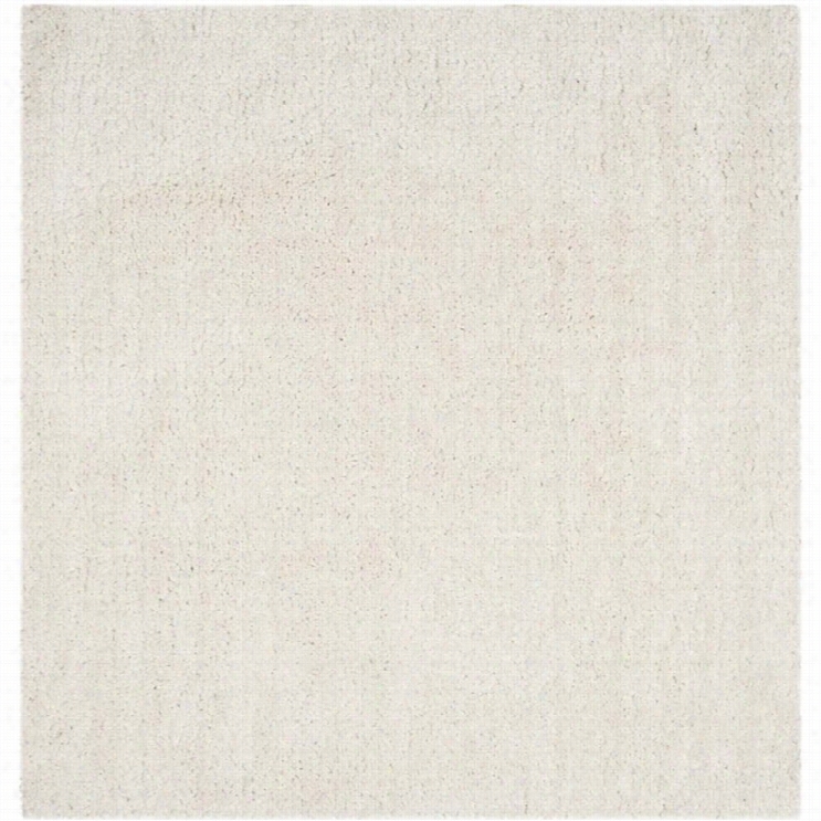 Safavieh Popcorn Shag Ivory Hag Rug - Square 6'