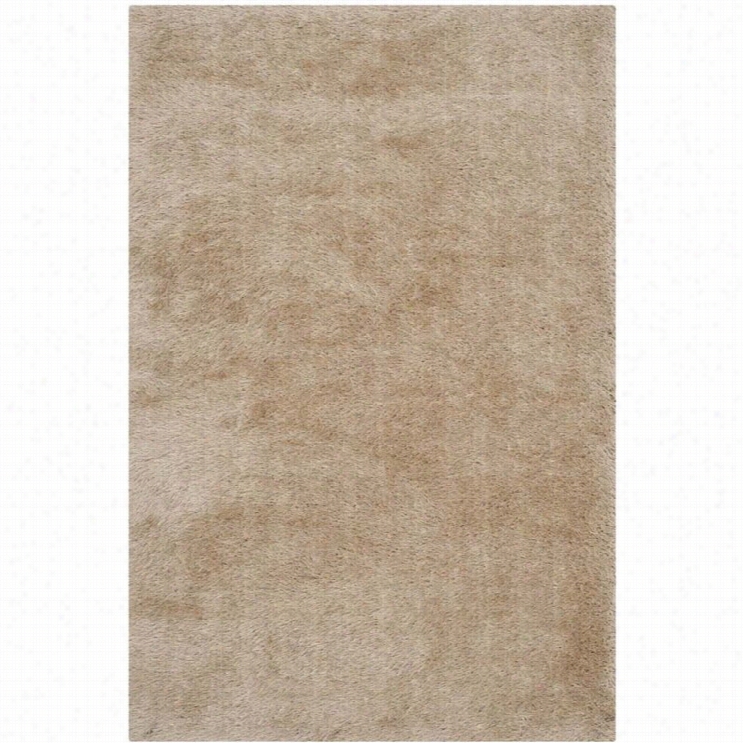 Safaveih Thom Filicai Shag Champagne Shag Rug - 4' X '6