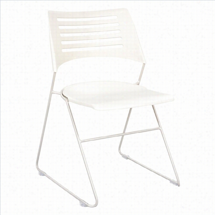 Safco Pique Guest Chair In  Latte And Ssilver