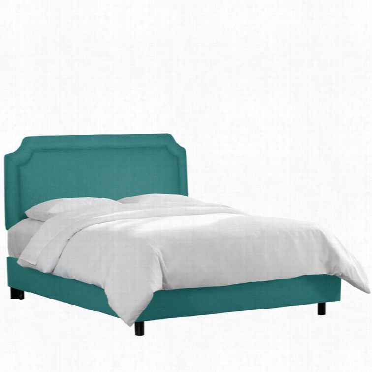 Skyline Notched Bed In Linen Lagyna-twin