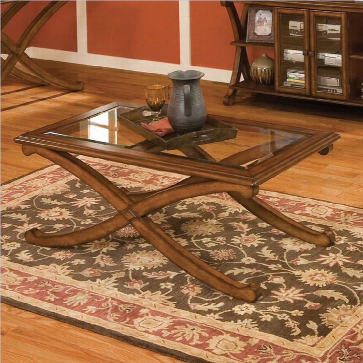 Standard Furniture Mqdrid Ractangle Coffee Table In Brown Cherry