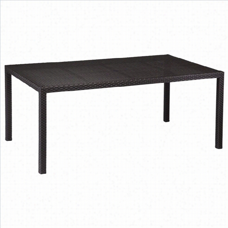 West West Solana Rectangle Dining Table In Ch Ocolate