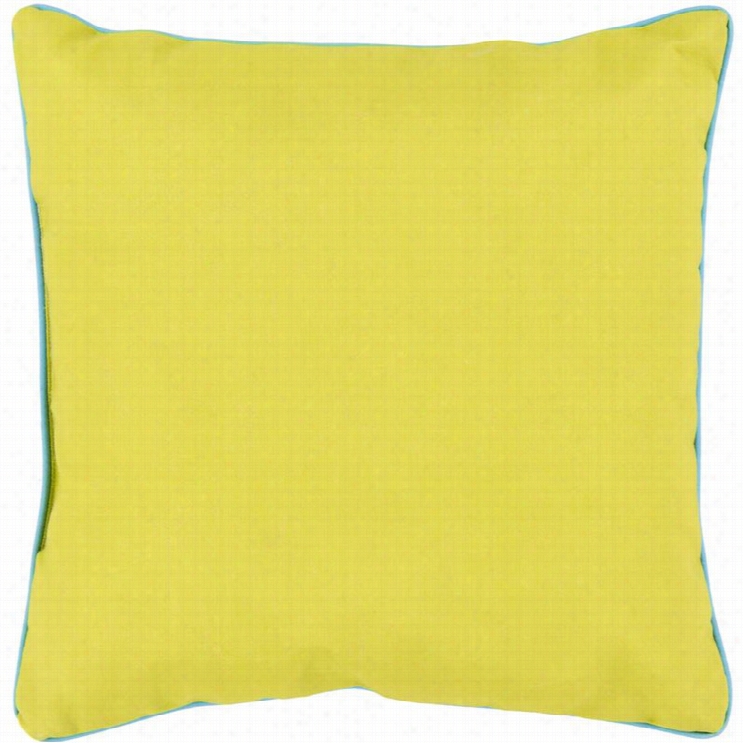 Surya Bahari Poly Fill 20 Square Pillow Ing Reen