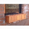 Best Redwood 36 x 4 Board Window Planter Box-Complete Mahogany