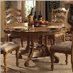 Hillsdale Hamptons Round Dining Table in Weathered Pine