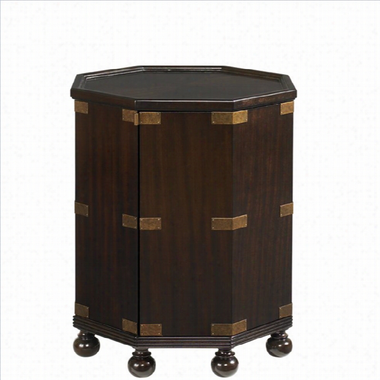 Tommy Bahama Home Royal Kahala Pacivic Campaign Accent Table