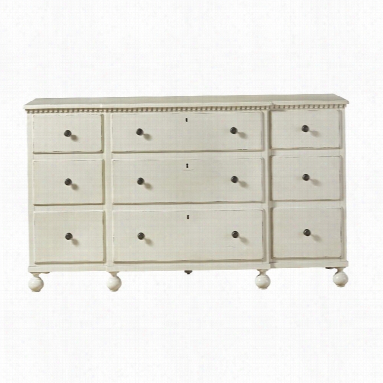 Universal Furniture Sojourn 9 Drawer Dresser In Summer White
